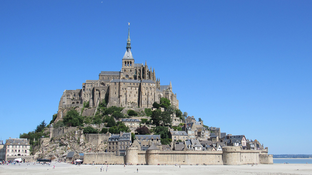 Vista do Mont-Saint-Michel